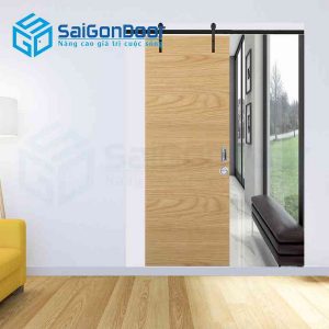 Cửa Gỗ HDF lua truot treo ray