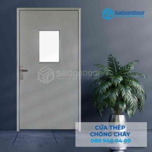 Cửa Thép Chống Cháy P1G1 khoa tay gat